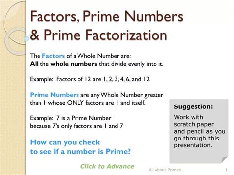 8.2: Prime Numbers and Prime Factorizations .